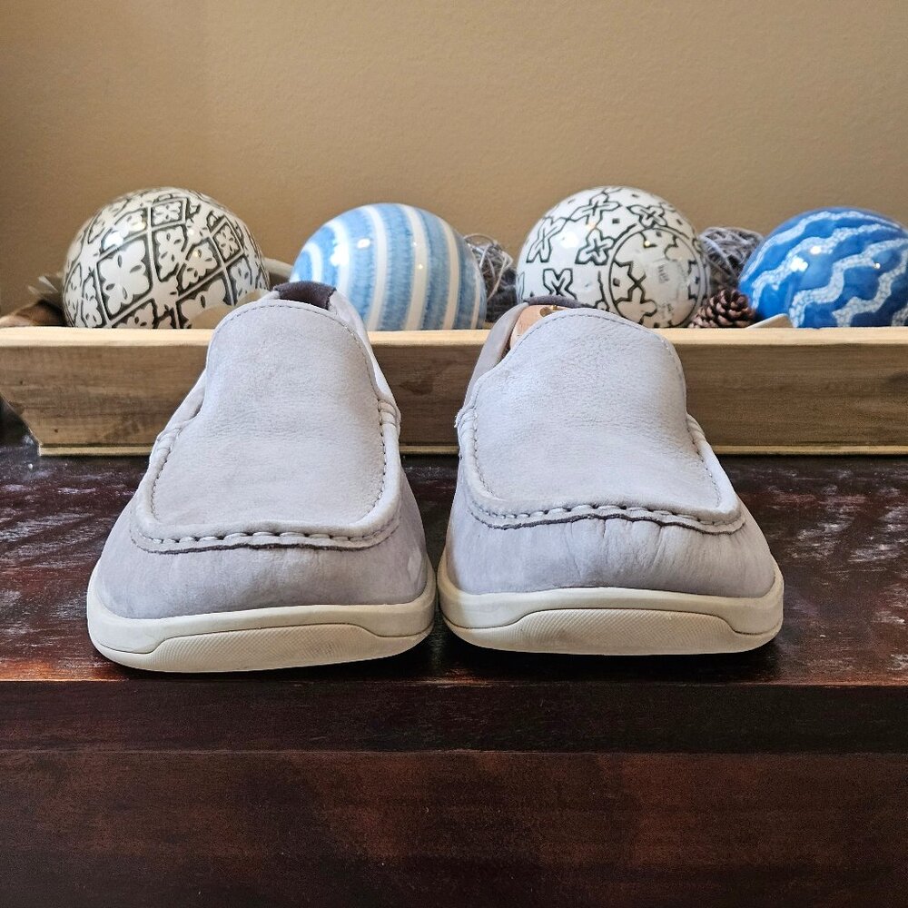 Cole Haan Men's Grand OS Boothbay Leather/Nubuck Loafers, Gray, Sz 13 - Picture 4 of 16